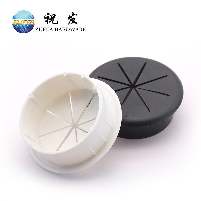 外销办公桌电脑线孔盖ABS塑料走线盒米字跨境专供Wire hole cover