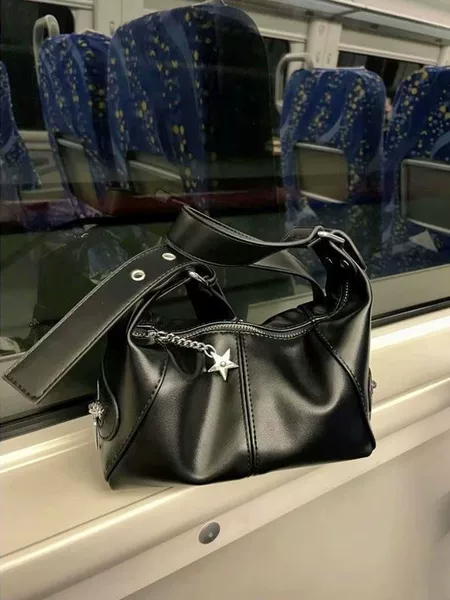Guangzhou Factory Ins Retro Crossbody Bag New Versatile Fashion Shoulder Bag Spliced Women's Bag Bags Small Saddle Bag