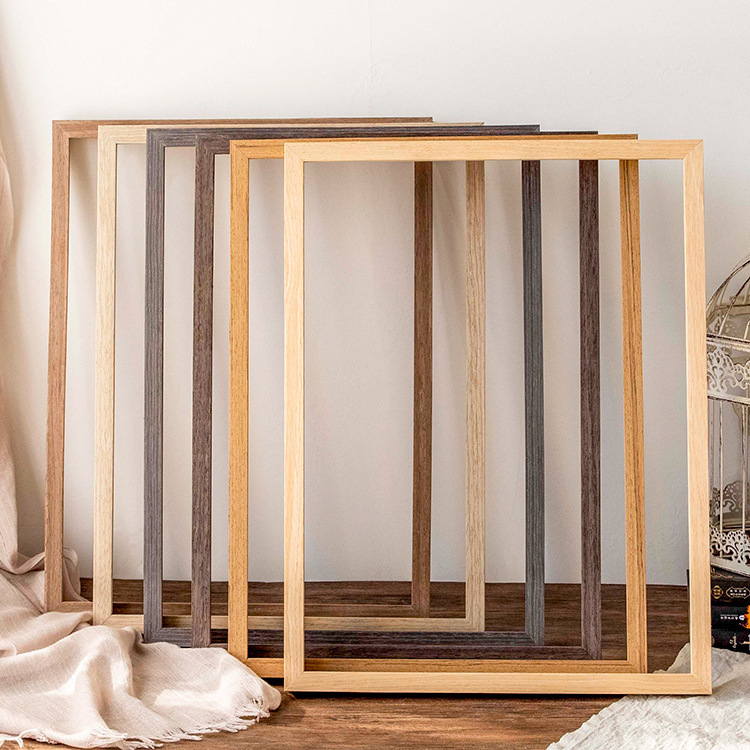 Digital Oil Painting Outer Frame Mounting Retro Solid Wood Advertising Picture Frame Poster Frame Cross Stitch Photo Frame Wall Hanging Puzzle Frame