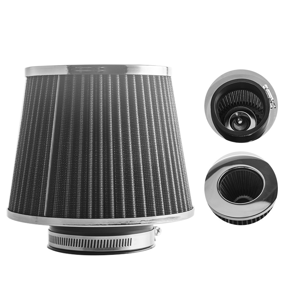 Car modified 76mm large flow air filter modified mushroom head filter winter mushroom head exhaust gas filter