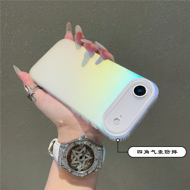 适用iphone17手机壳亚克力渐变彩镀苹果17promax磨砂磁吸壳17pro|undefined