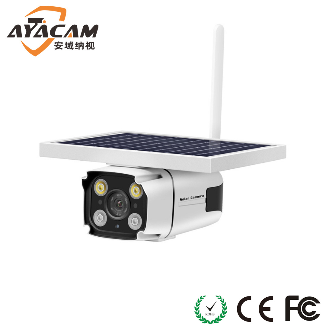太阳能4G摄像头 无线WIFI低功耗电池摄像机 手机远程监控摄像头