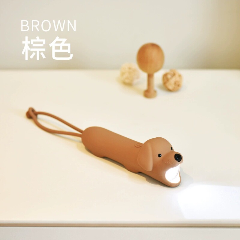 新品動物シリコン懐中電灯子供小型携帯ミニ家庭用無極調光ぼんやり萌えナイトライト|undefined