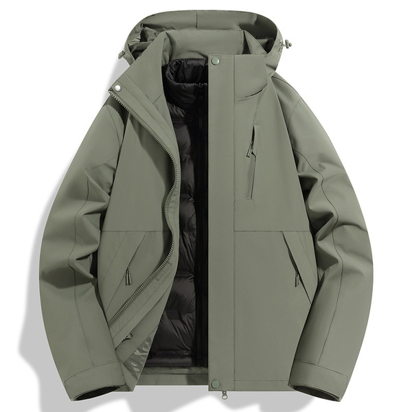 Travel jacket with down for men and women