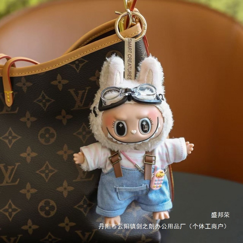 【娃+娃衣】拉布布挂件labubu毛绒公仔搪胶玩偶包包挂饰预厂家|undefined