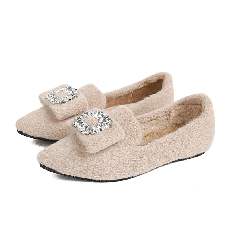 Women's fur shoes for autumn and winter wear 2026 new pointed mink fur single shoes with plush scoop shoes plus plus plus plus plus plus plus plus plus plus plus plus plus plus plus plus plus plus plus plus plus plus plus plus plus plus plus plus plu