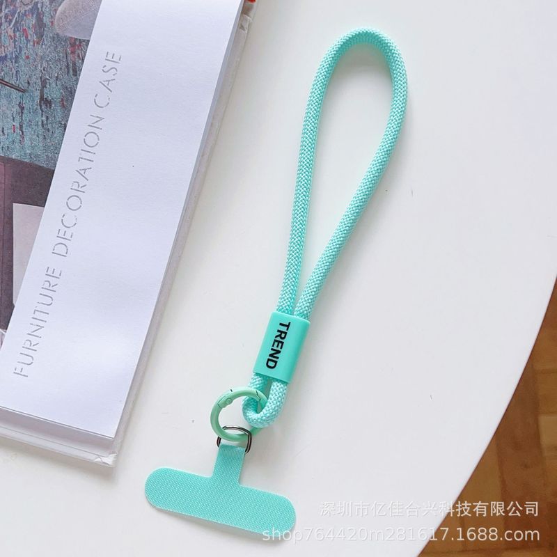 短款可调节锁扣手绳防丢垫片通用手机挂绳户外出行简约涤纶手腕绳|undefined
