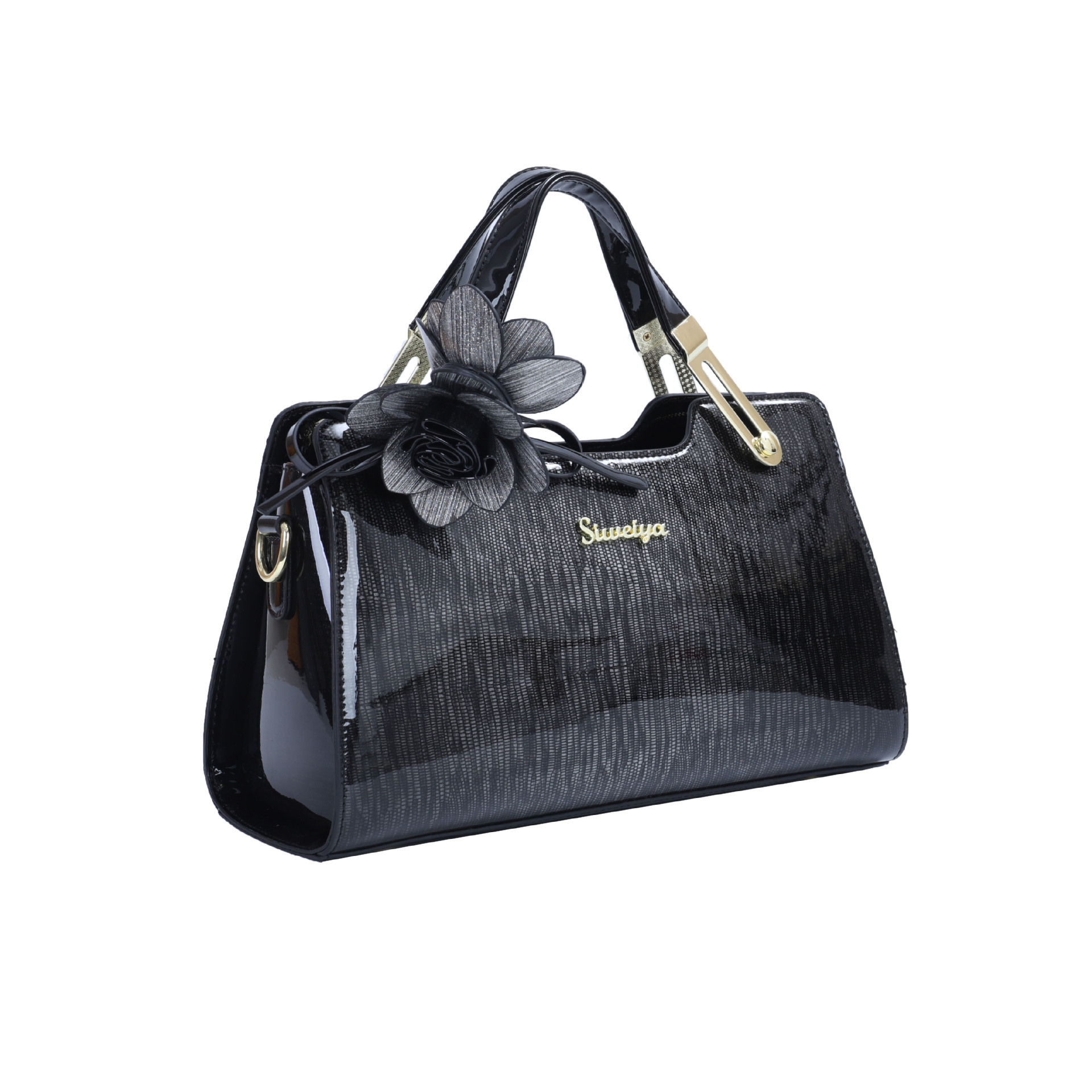 Borsa a mano sfumata vernice moda madre 2024 nuova borsa a tracolla in pelle alla moda per le donne_voghion.com