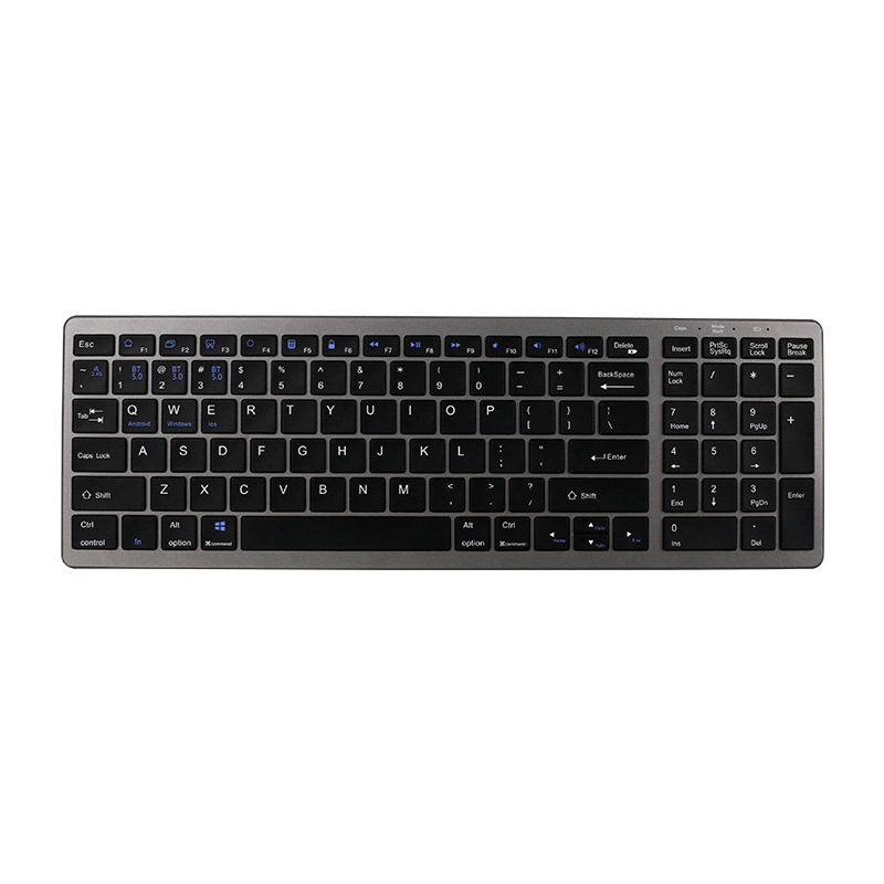 Fábrica al por mayor transfronteriza tijeras pie botón móvil negocio Oficina Bluetooth Dual-modo 98 clave Bluetooth teclado inalámbrico