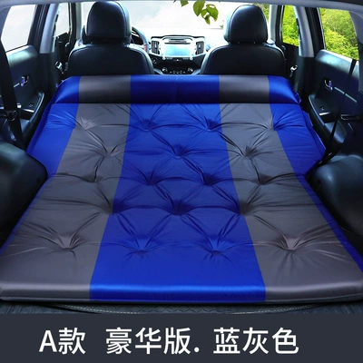 Sleeping Device, Vehicle-mounted inflatable bed - a-deluxe-edition-blue-gray-broken-sponge-pillow