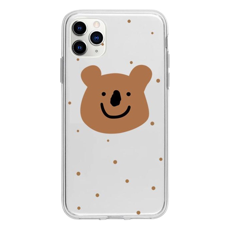 Funda para teléfono iPhone 16 con diseño de koala popular, compatible con Apple 14, cobertura total, transparente, suave, compatible con 11, 15 Pro Max, 13