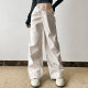 ins socialite style irregular cross waist characteristic loose slimming wide-leg pants autumn and winter temperament drape casual pants