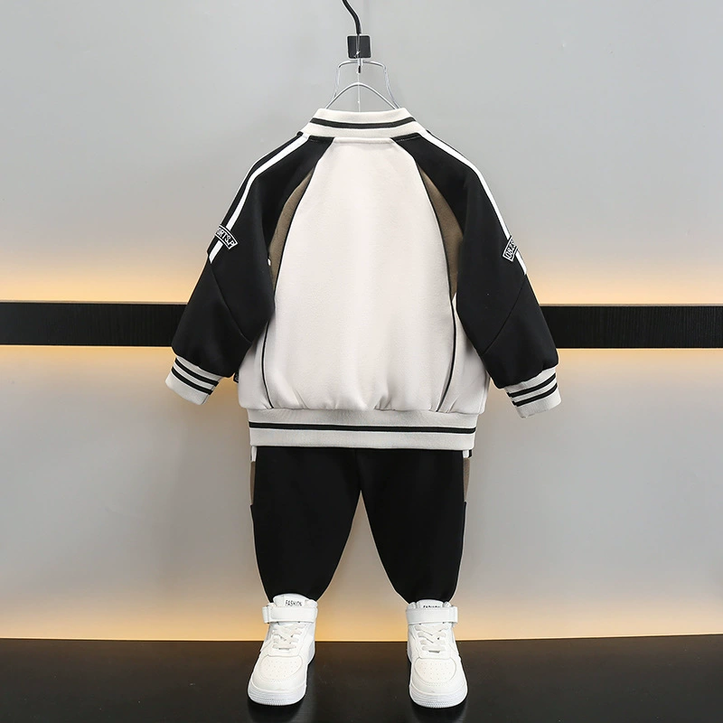 Children's sports suit for boys, baseball uniform, set, autumn