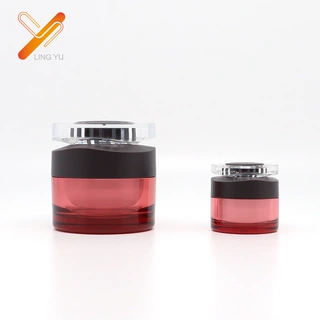 新款亚克力镜片膏霜乳液套装瓶 10/15/30/50g眼霜面霜分装瓶