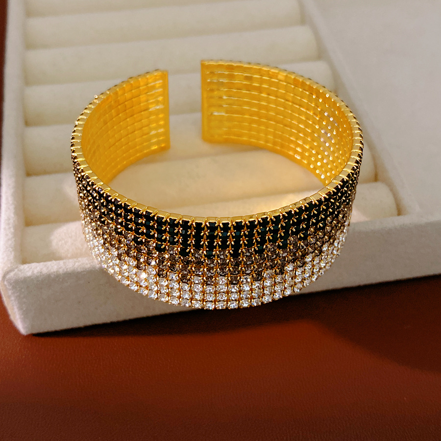 Pulsera - oro - Negro - gris - blanco