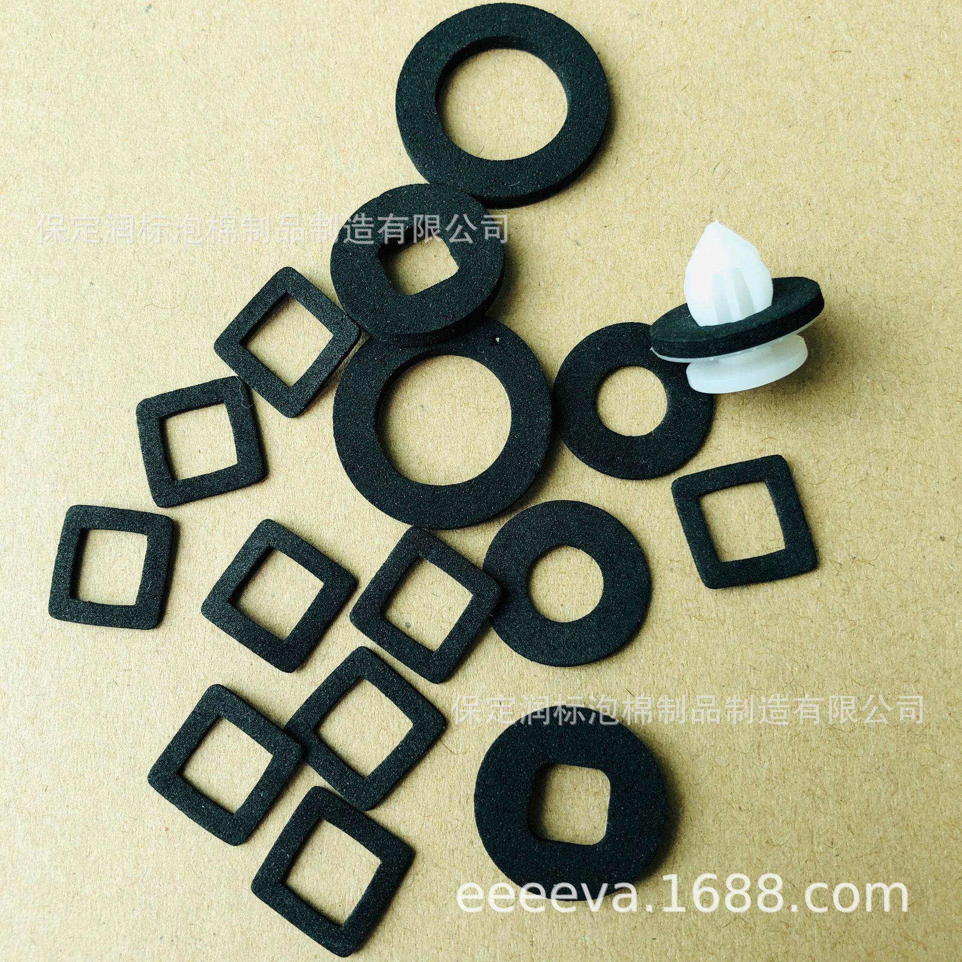 防尘密封超薄防撕裂pe垫片汽车内饰卡扣防静电消音减震eva垫片