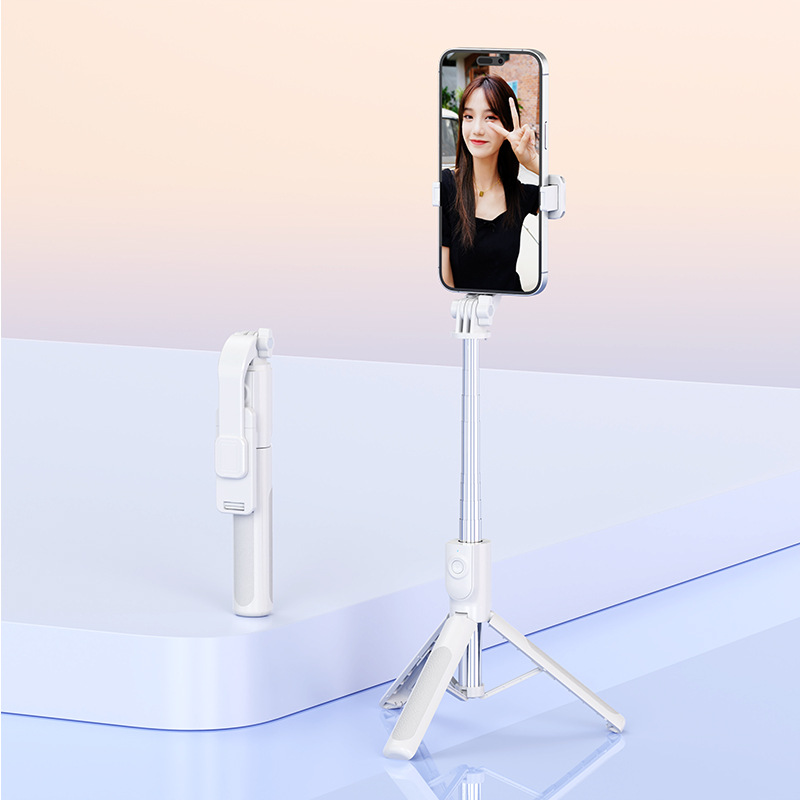 Serie Z nuevo teléfono móvil selfie stick selfie artefacto TikTok soporte en vivo Bluetooth retráctil trípode integrado