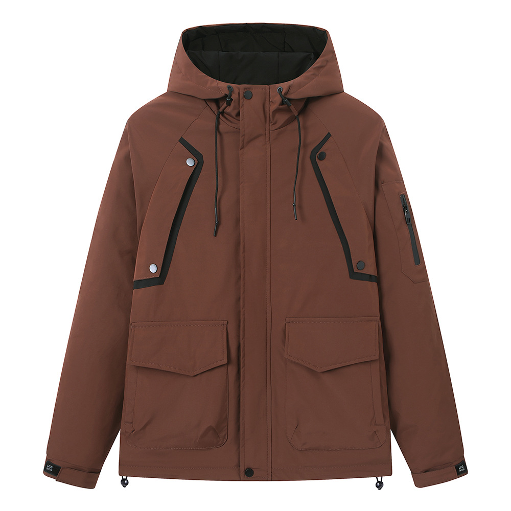 Giacca a vento con cappuccio uomo per sport invernali_voghion.com