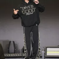 GOODBRAND старые белые стильные жемчужные простые универсальные свободные спортивные штаны GOOD повседневные брюки мужские летние