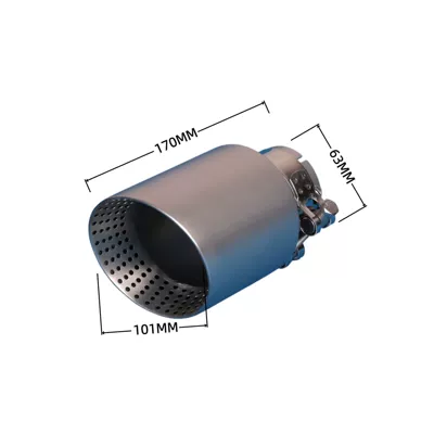 stainless steel exhaust tip — Exhaust pipe - 02-101aw101mm63-interface-without-logo