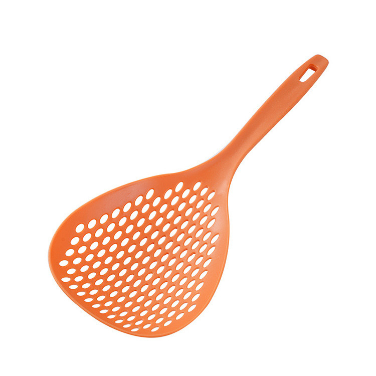 Cuchara grande de cocina doméstica para pescar fideos resistente a altas temperaturas no dañando olla para pescar fideos, pescar verduras y pescar饺os en un artefacto multipropósito image 6