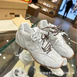 miu家530联名款擦色系列休闲鞋女潮流新款百搭内增高圆头德训女鞋