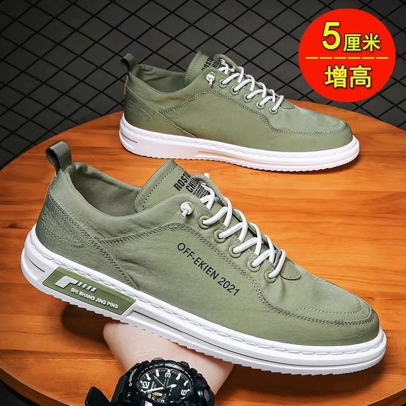 Zapatillas de Lona Casuales de Seda de Hielo 2025, Versátiles, con Suela Suave, para Hombre, Simples, Modernas, Transpirables y Cómodas