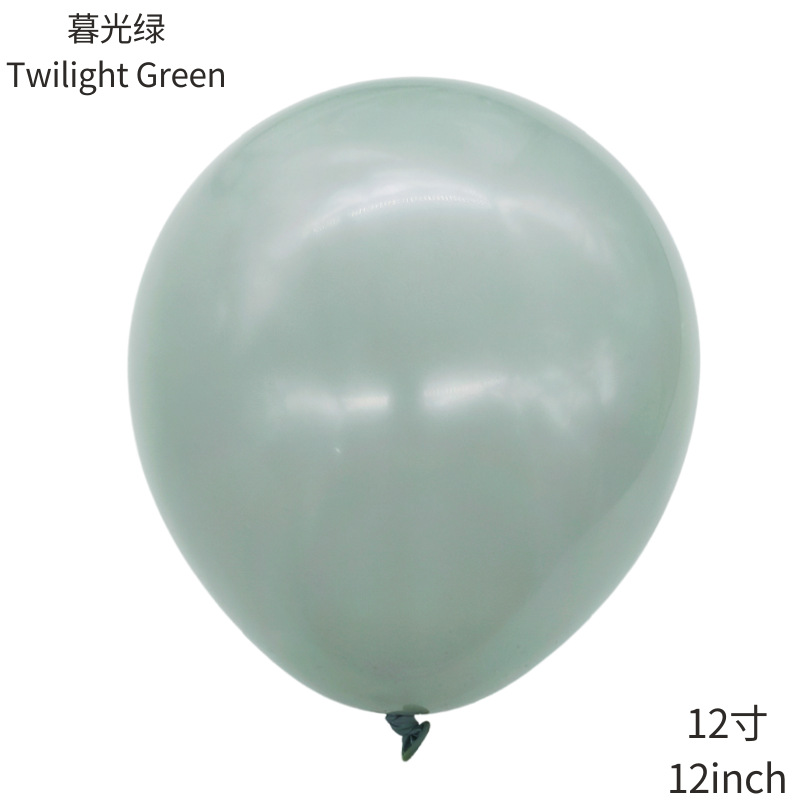 12 pulgadas personalizado retro globo cumpleaños fiesta decoración paquete boda arreglo globo al por mayor Morandi color