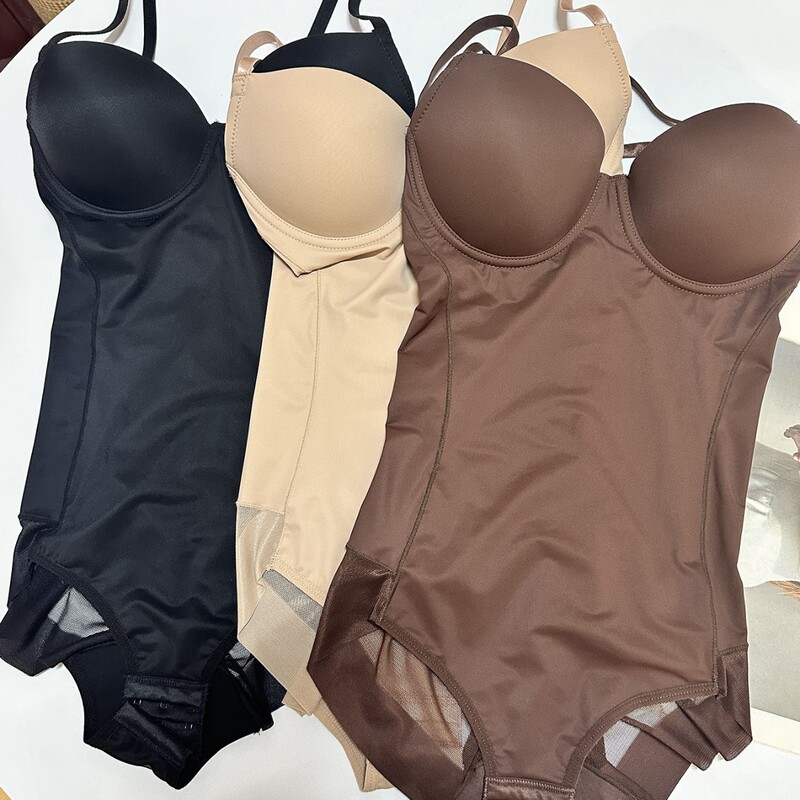 Cross-Border Foreign Trade Triangle Shapewear Bodysuit for Women with Bra, Tummy Control, Butt Lift, Postpartum Body Shaping, Slimming Underwear, Thin Cross-Border Foreign Trade Triangle Shapewear Bodysuit for Women with Bra, Tummy Control, Butt Lift, Postpartum Body Shaping, Slimming Underwear, Thin