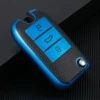 Leather Charm Blue