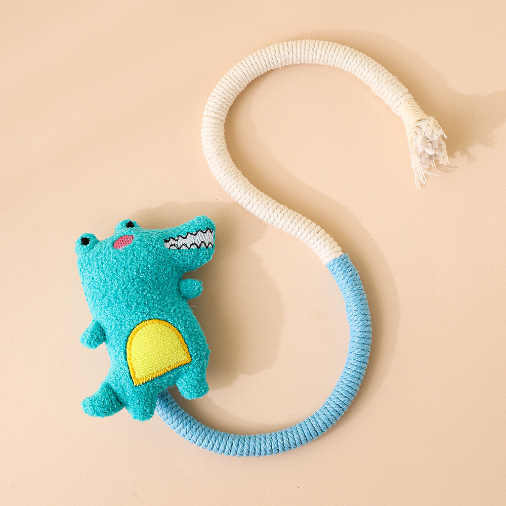 Gato mordida cuerda gato menta juguetes de peluche auto-hi alivio aburrimiento molars juguetes de gato juguetes de gato transfronterizos al por mayor