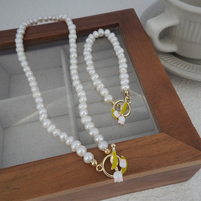 Simple Style Flower Freshwater Pearl Women's Necklace display picture 12