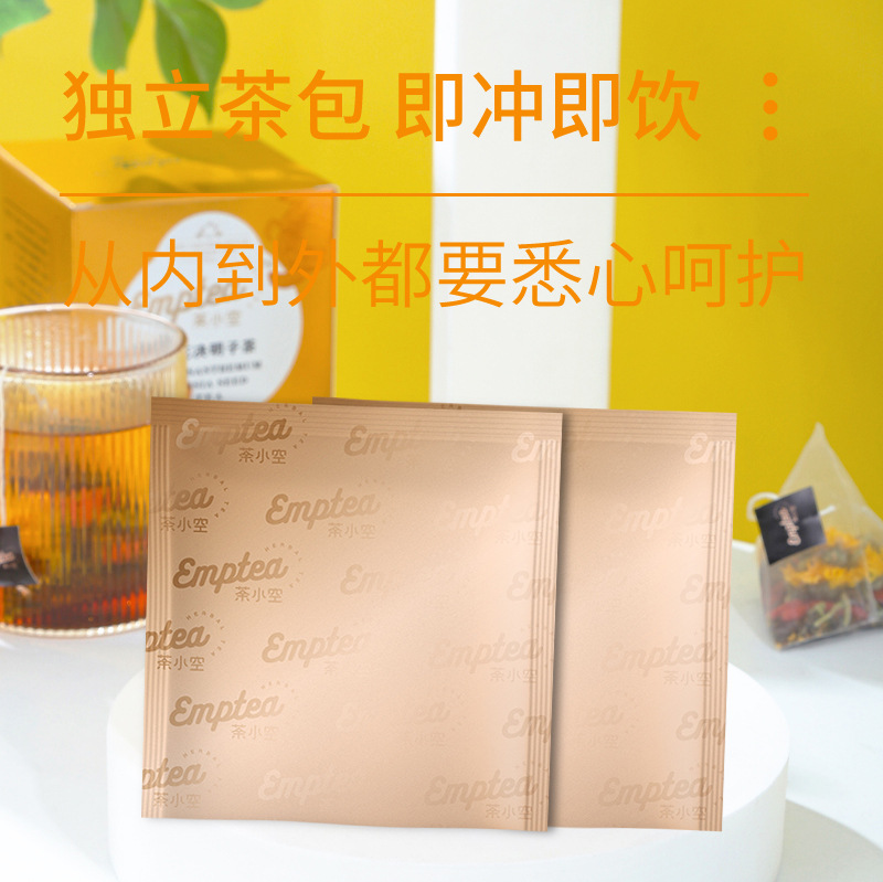 Chrysanthemum Cassia Seed Tea (菊花决明子茶) — Goji & Burdock Root Herbal Blend, Triangle Tea Bags specifications