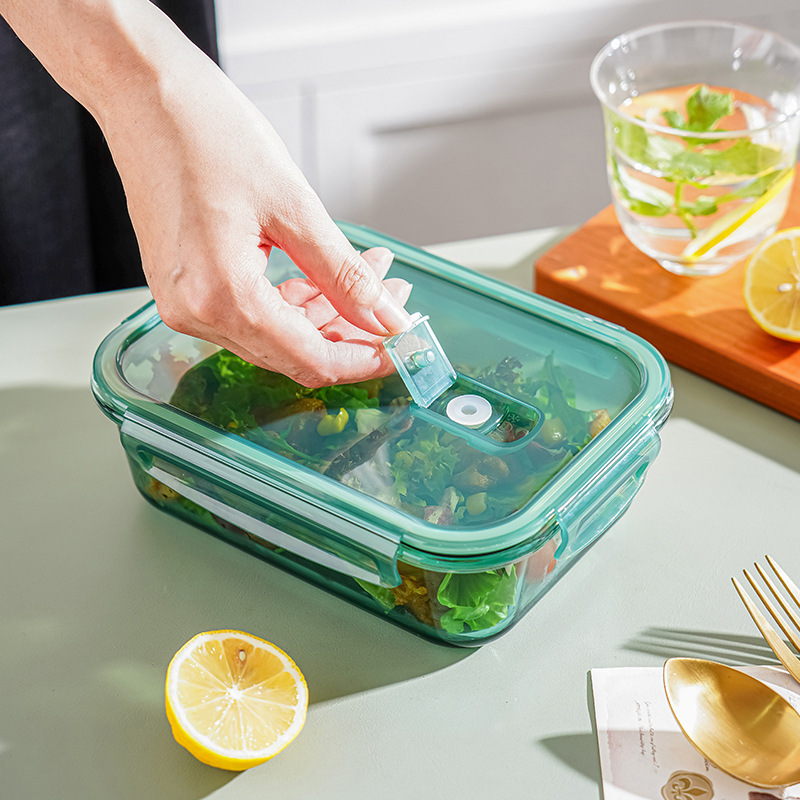 ガラスの弁当箱は電子レンジで加熱することができます。|undefined