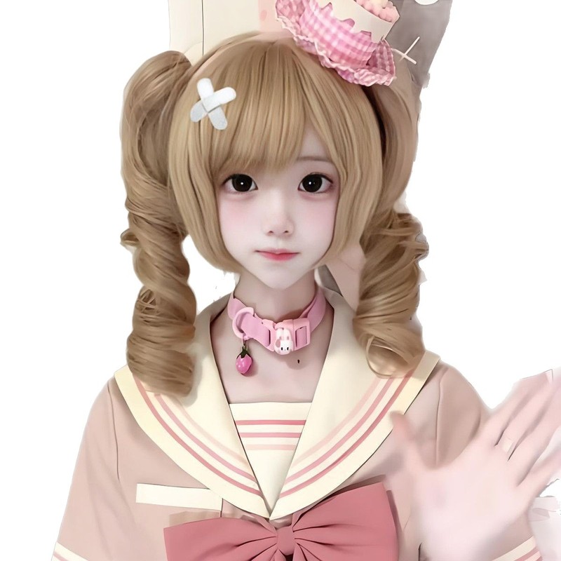 女性用ウィッグ かわいいグリッタークリップ プラチナウェーブカーリー 取り外し可能なローマンカーリー ロリータカーリーショートヘア フルヘッドギア|undefined
