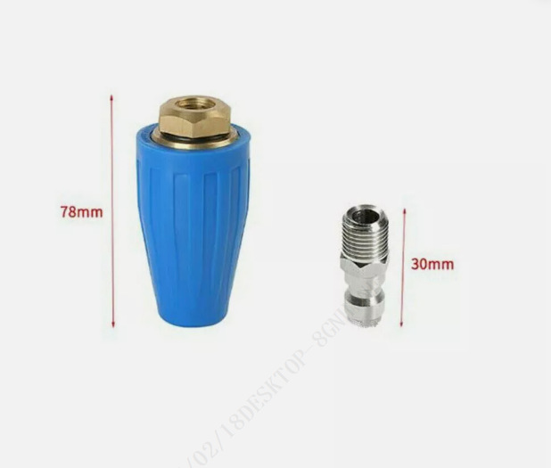 040 파란색 알루미늄 회전 노즐