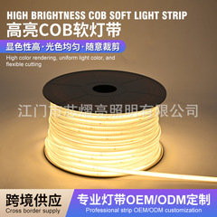 免驱110v220v高压COB灯带超亮高显户外防水吊顶工程照明led灯条