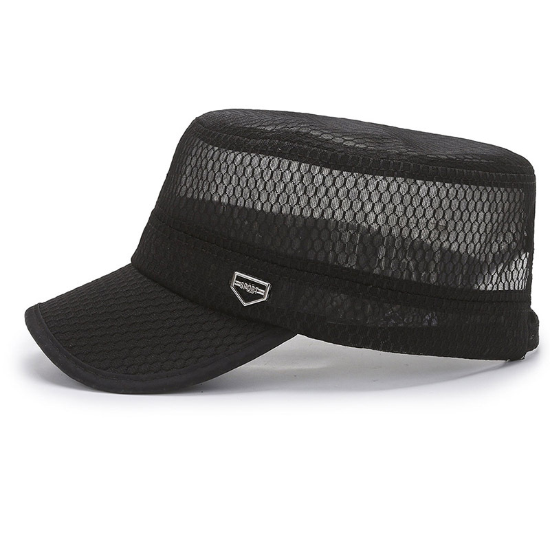 Net zomer eendenbek dunne zonneklep ademend en zonnebrandcrème honkbalpet, veelzijdig voor buitenmensen, platte hoge hoed_voghion.com