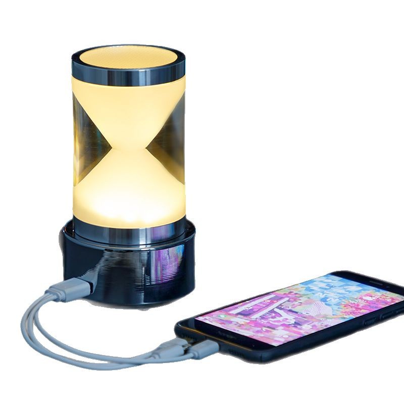 Barra de mesa de luz de la noche LED recargable bar lámpara creativa KTV tarjeta titular colorido reloj de arena bar lámpara