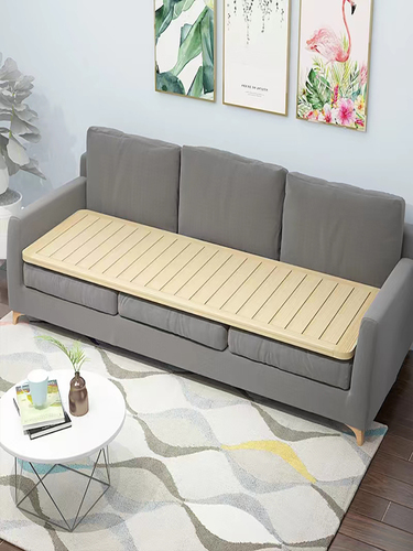 Wholesale Bed Frame 1.2/1.5m Sofa Wood Board Hard Mattress Back Support Solid Wood Waist Support Children's Single Bed