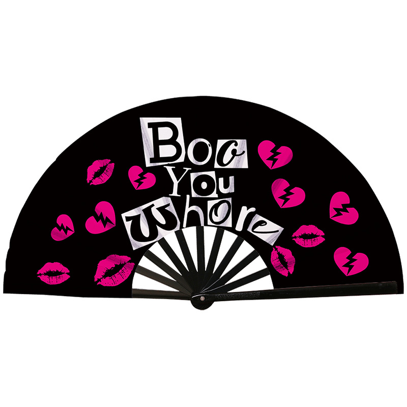Abanico Plegable de Kung Fu de Plástico, Colorido, para Conciertos y Fiestas