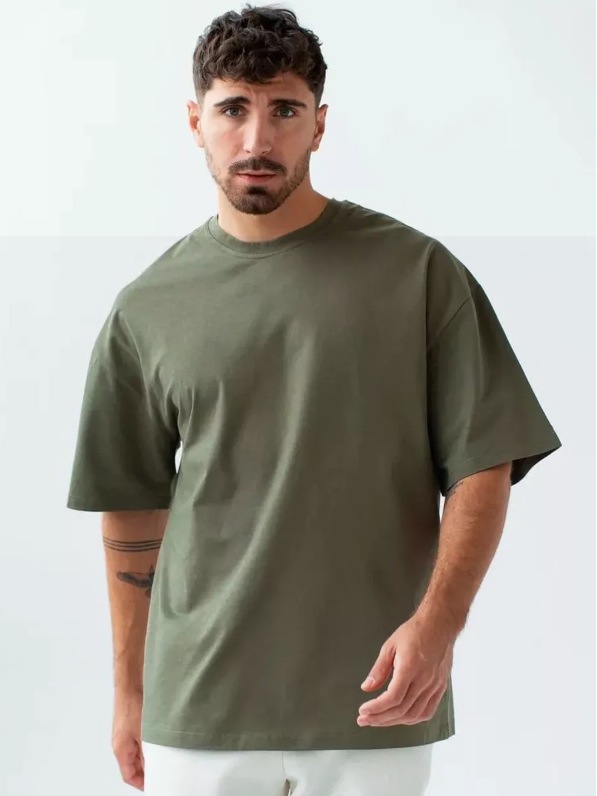 boy 230G European Version Cross-Border Pure Cotton Trendy Brand Crew Neck Short Sleeve T-Shirt Men's Loose Fit Couple_viptrois.com