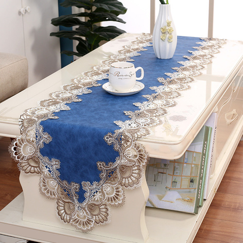 电视柜桌旗轻奢餐桌茶几装饰布防水防油免洗长条餐桌布茶几旗