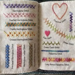 Amazon新品stitch bookニードルブックDIYニードルサンプル本リネン刺繍ファンブック