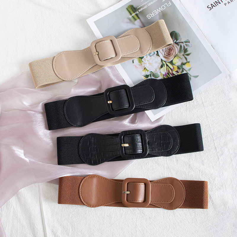 Fashion Solid Color Pu Leather Alloy Women's Corset Belts display picture 2