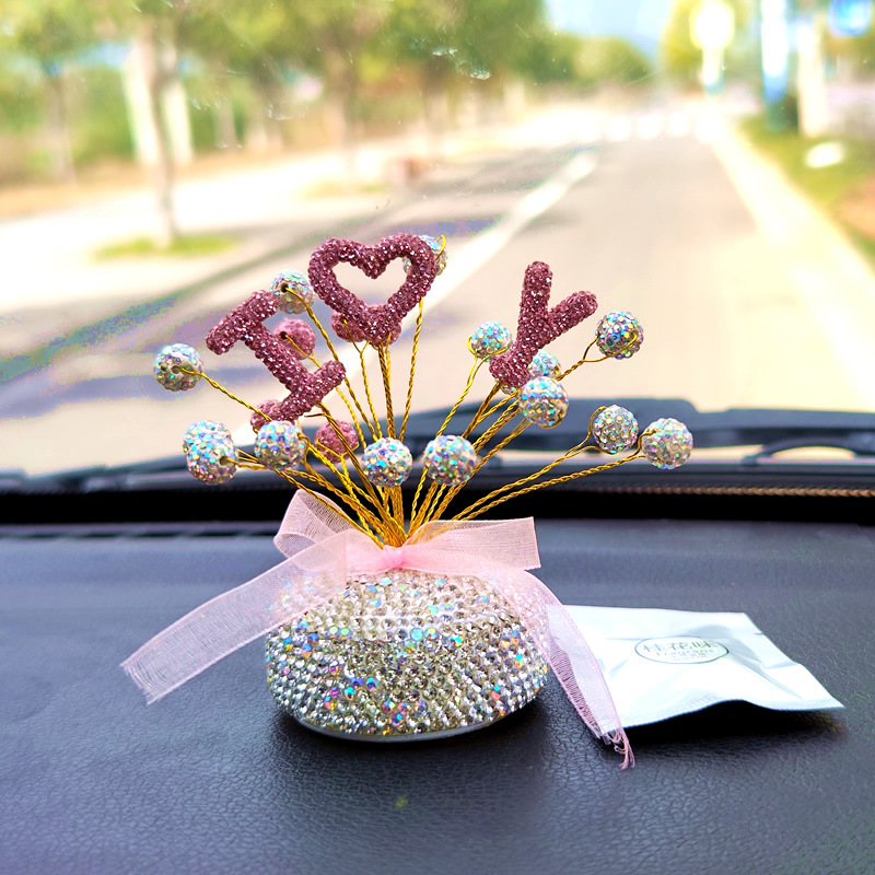 파우더 실버 다이아몬드 볼 편지 아로마 테라피 스타