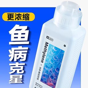 Yee Methylene Blue Fish Tank Disinfection and Sterilization Ornamental Koi White Spots Water Mold Rotten Body and Tail Aquarium Special