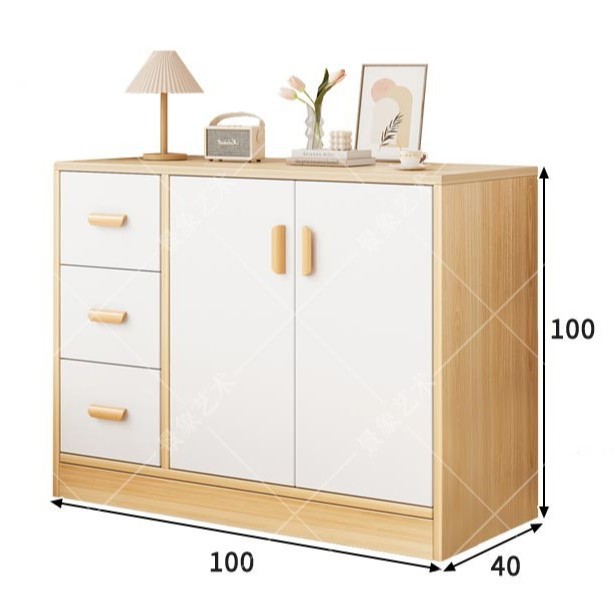 Armario de almacenamiento simple para el hogar sala de estar contra la pared multifuncional de almacenamiento de gran capacidad estante de comedor armario de té