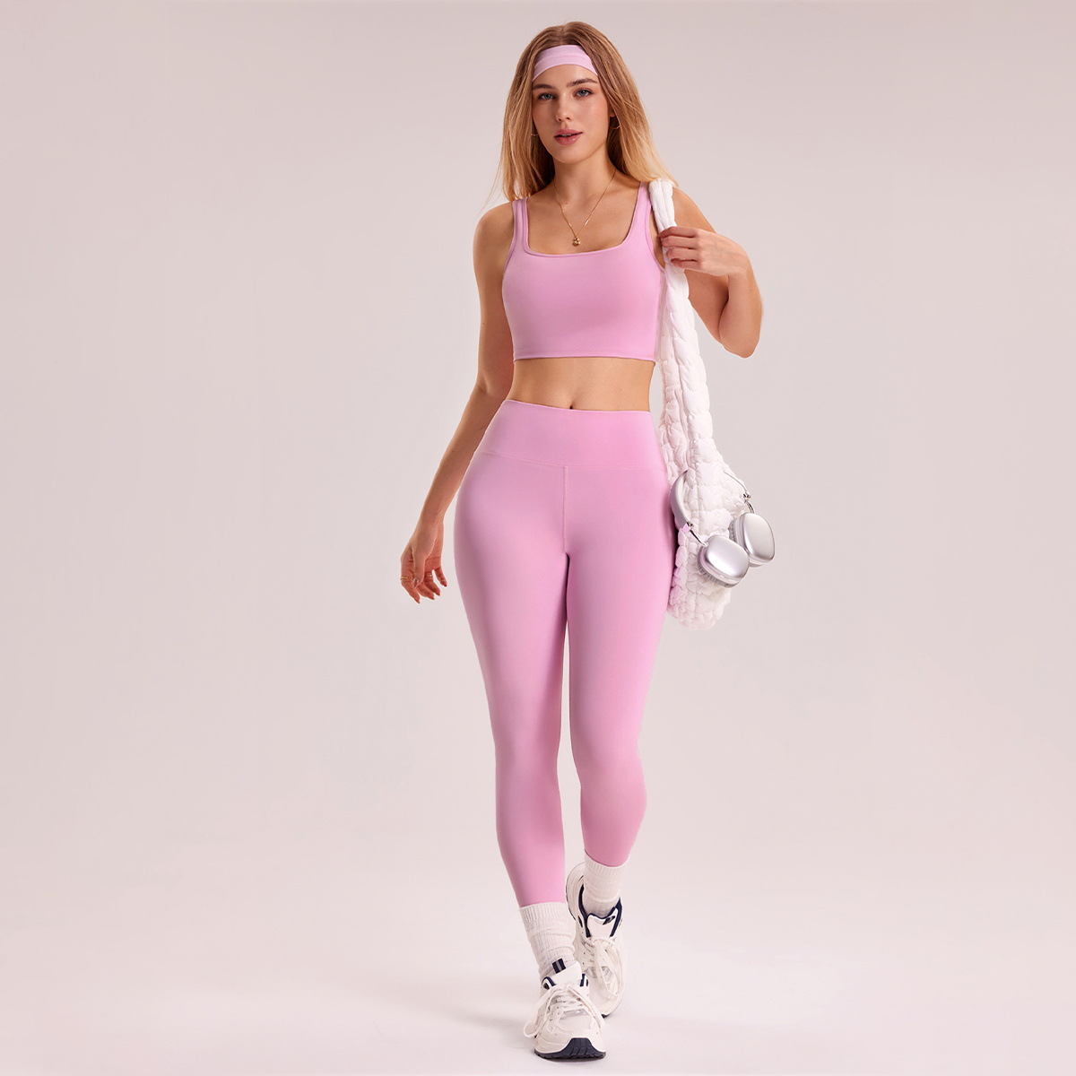 Europa y los Estados Unidos abrasión apretado ropa interior de yoga pantalones set de invierno al aire libre running set de mujeres