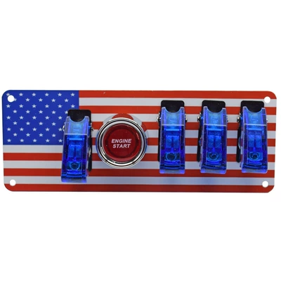 ignition switch panel modification ignition: Power supply, ignition system accessories - 4-oclock-us-blue-cover-red-key-customized